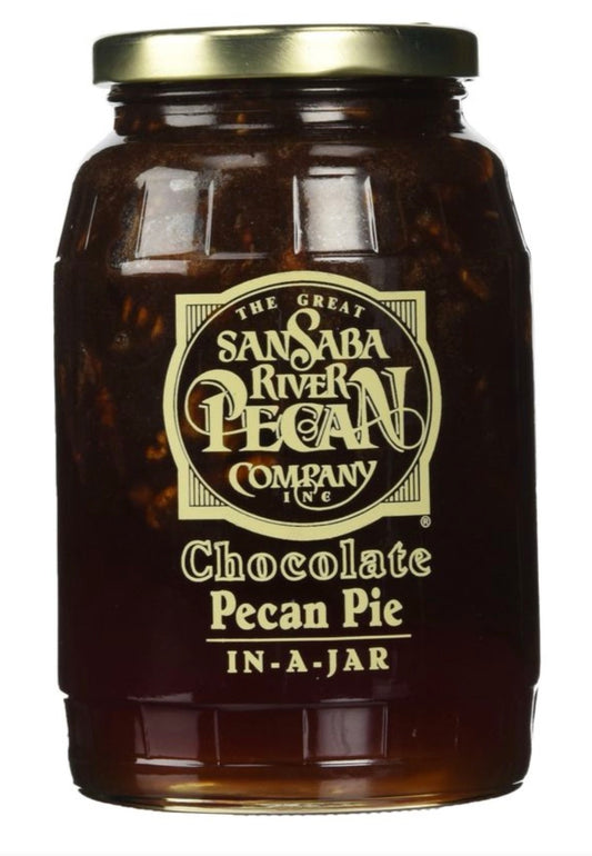 Chocolate Pecan Pie in a Jar