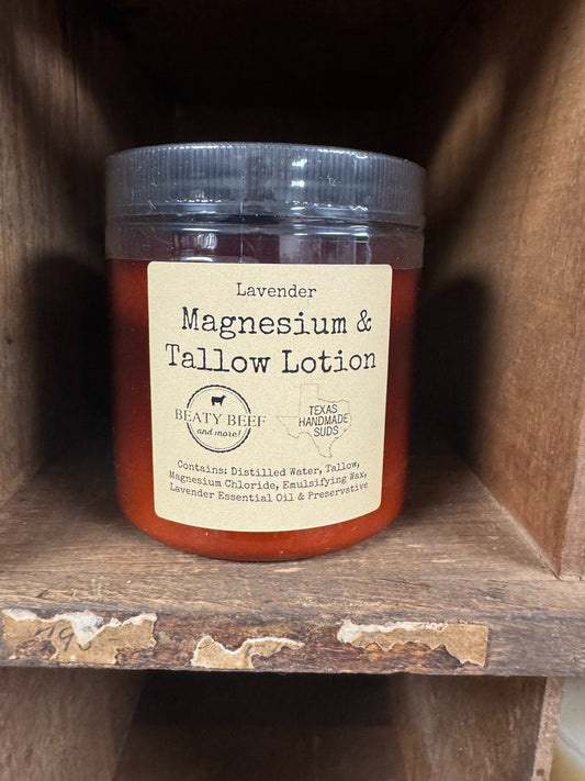 Magnesium & Tallow Lotion -Lavender