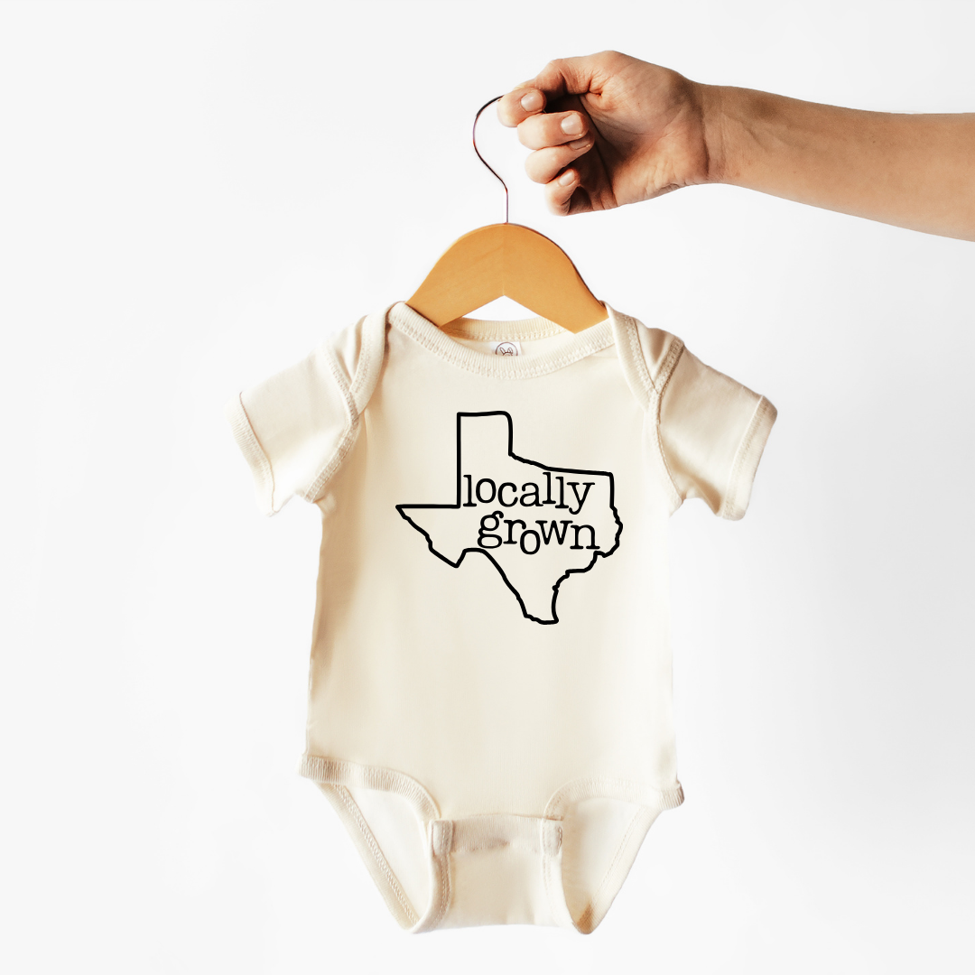 Texas | 100% Cotton Baby Bodysuit or Tee | State Pride: 6m onesie