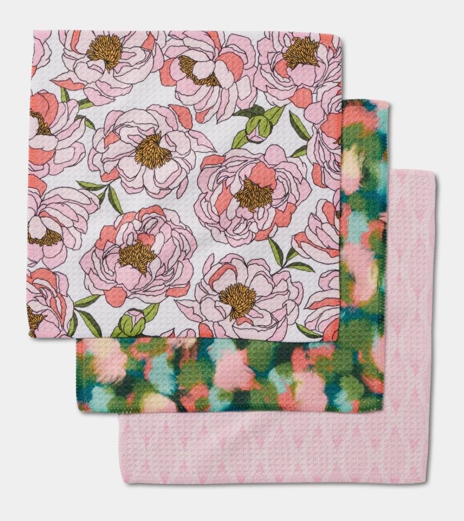 Peony Paradise Dishcloth Set