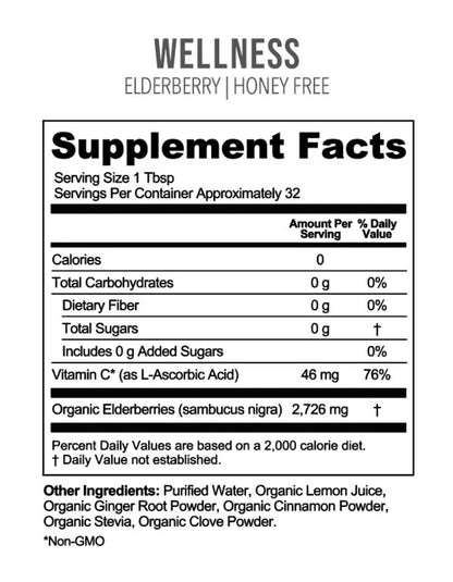 Elderberry HONEY FREE Immune Support