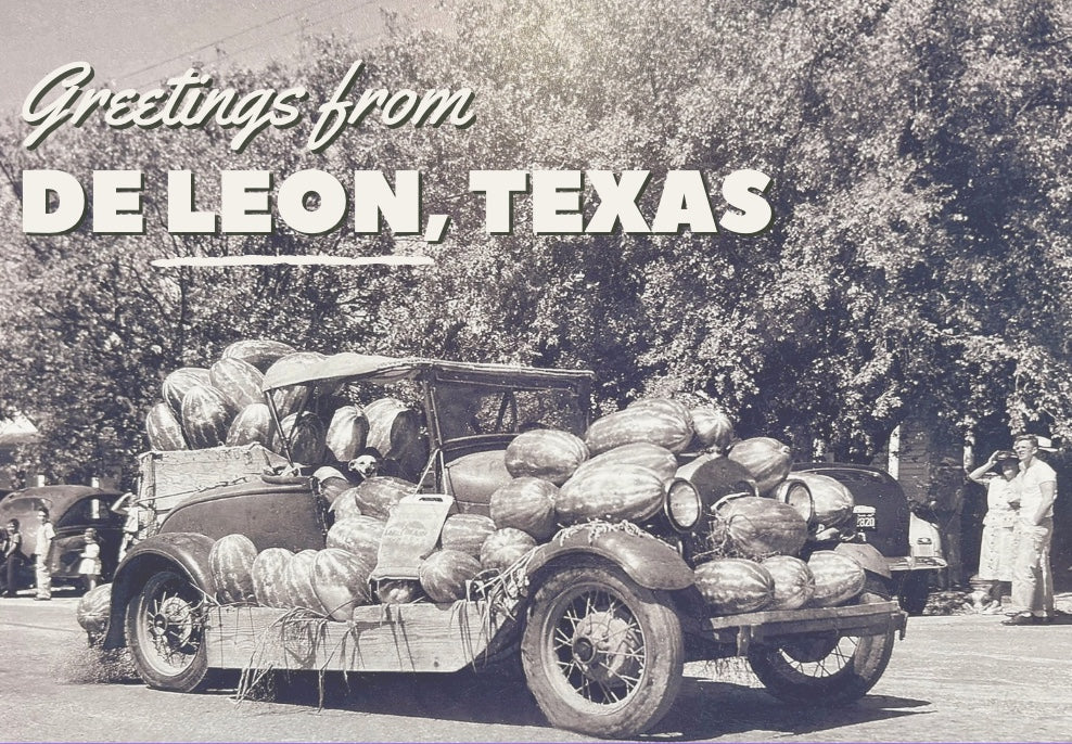 Lon Smith Watermelon Car Postcard