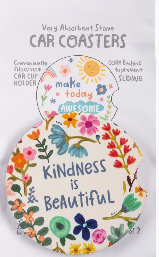 Kindness Car Coasters