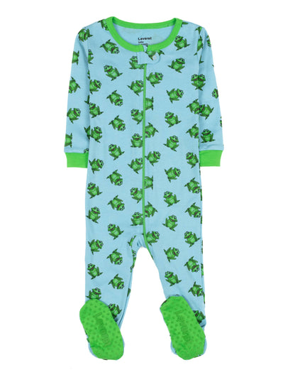 Baby Footed Cotton Pajama Print: CAMOUFLAGE, 3-6 Month