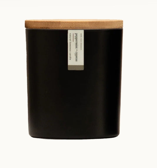 Beeswax Candle - Peppermint & Cypress