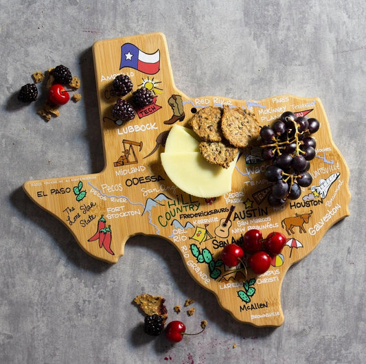 Texas Cutting Board with Artwork