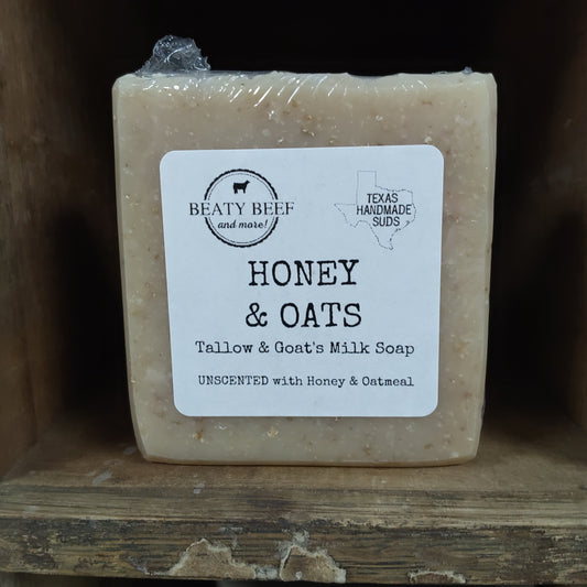 Honey & Oats Tallow & Goat's Milk Soap