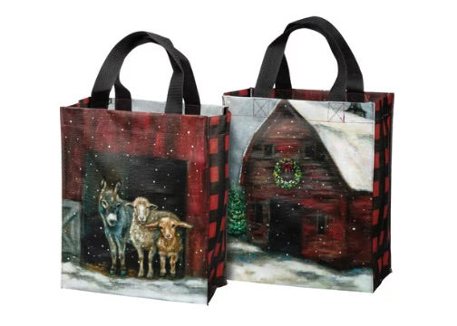 Small Christmas Bag--Farm Family