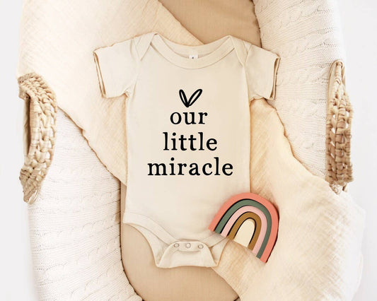 Our Little Miracle Baby Bodysuit | Clothes for Babies: 3-6 Months, Short