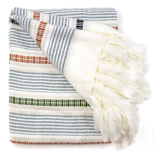 Melshire Cream/Multi Throw