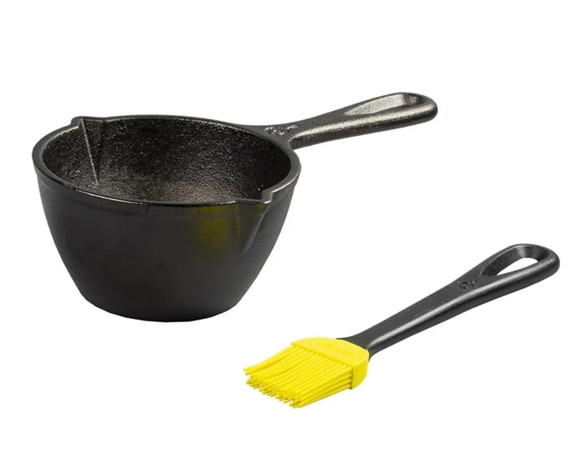 Lodge Melting Pot & Silicone Brush