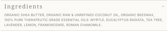 Baby Decongestant Salve