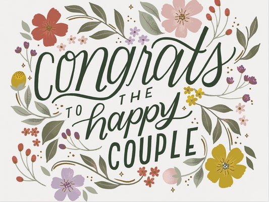 Wedding Greeting Card - Happy Couple