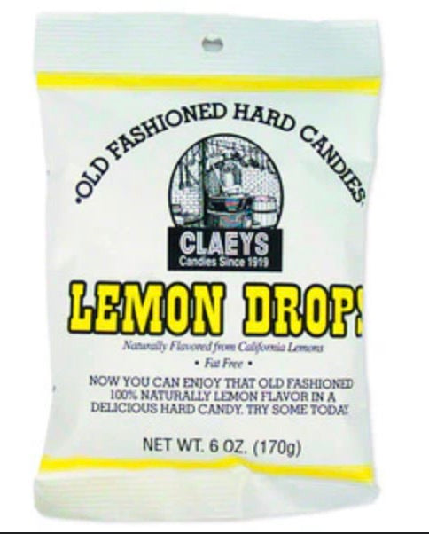 Claey's Old Fashioned Hard Candies, 6 oz. Bag---Lemon Drops