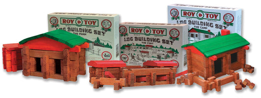 Rustic Summer Log Building Toy Mixed Case - #11 The Farm