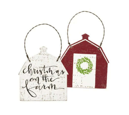 Christmas on the Farm Ornament