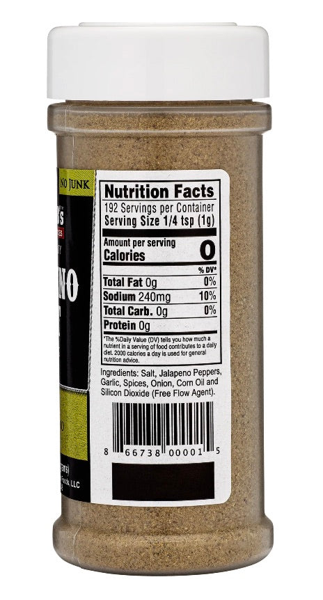 Daddy B's Jalapeno Salt Seasoning