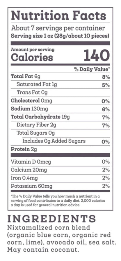 Blue Corn Maize Tortilla Chips