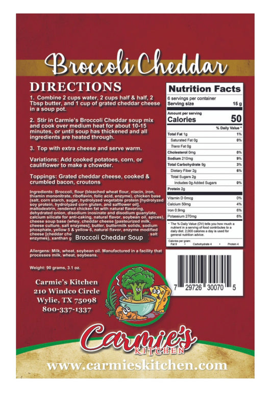 Broccoli Cheddar Soup Mix