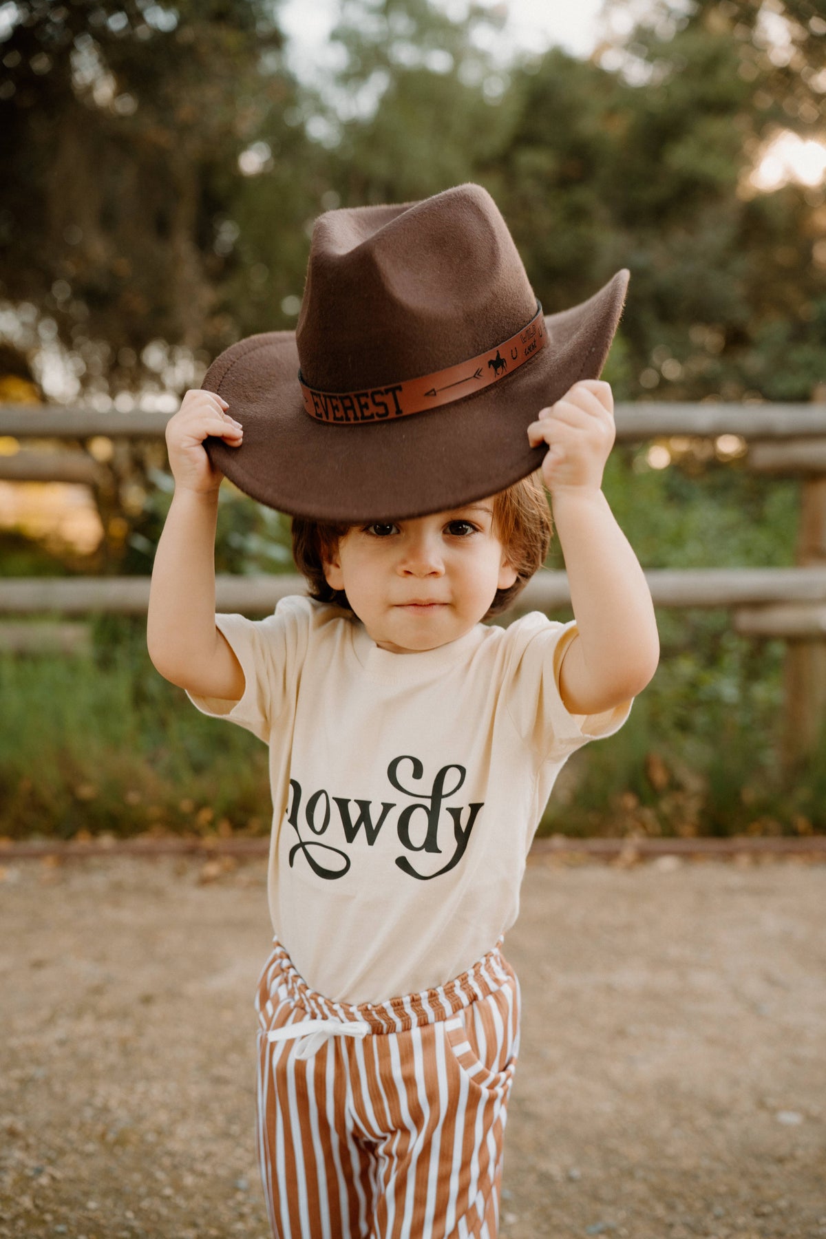 Howdy | 100% Cotton Baby Bodysuit or Tee: NB onesie