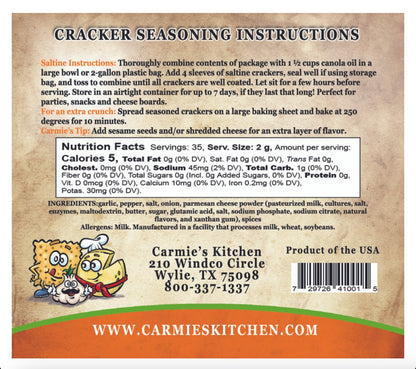 Garlic Parmesan Cracker Seasoning