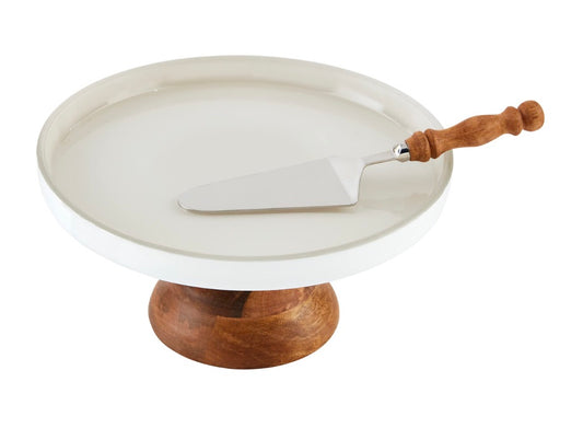 Milk Glass Cake Stand