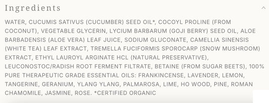 Age Defying Nutrient Face Mist