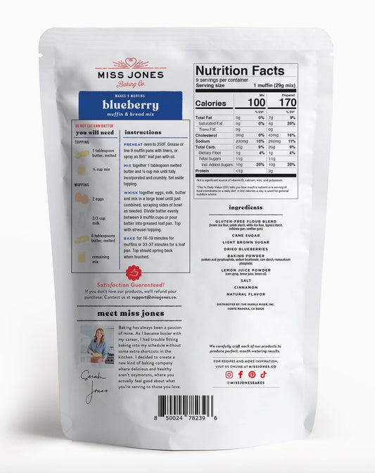 Gluten Free Blueberry Muffin & Bread Mix