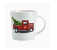 Mug - 18 oz. Red Truck/Tree