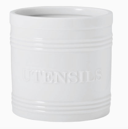 Everyday White Utensil Crock