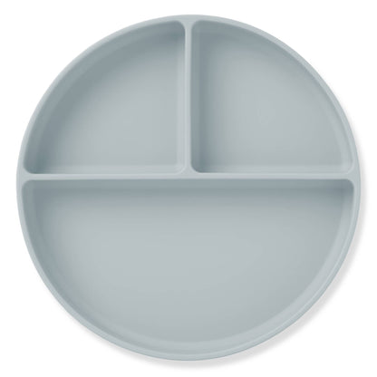Baby Plate with Suction and  Divided Portions (Sky)