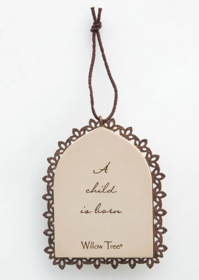 Ornament---Holy Family Metal-Edged