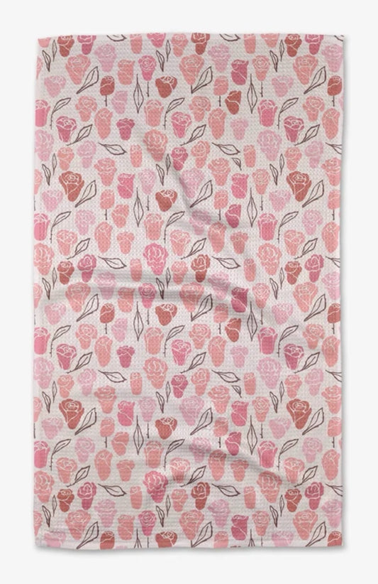 Neutral Rose Tea Towel