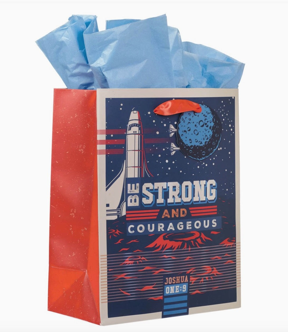 Gift Bag - "Strong & Courageous" - Med.