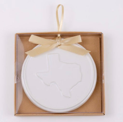 Texas Embossed Ornament